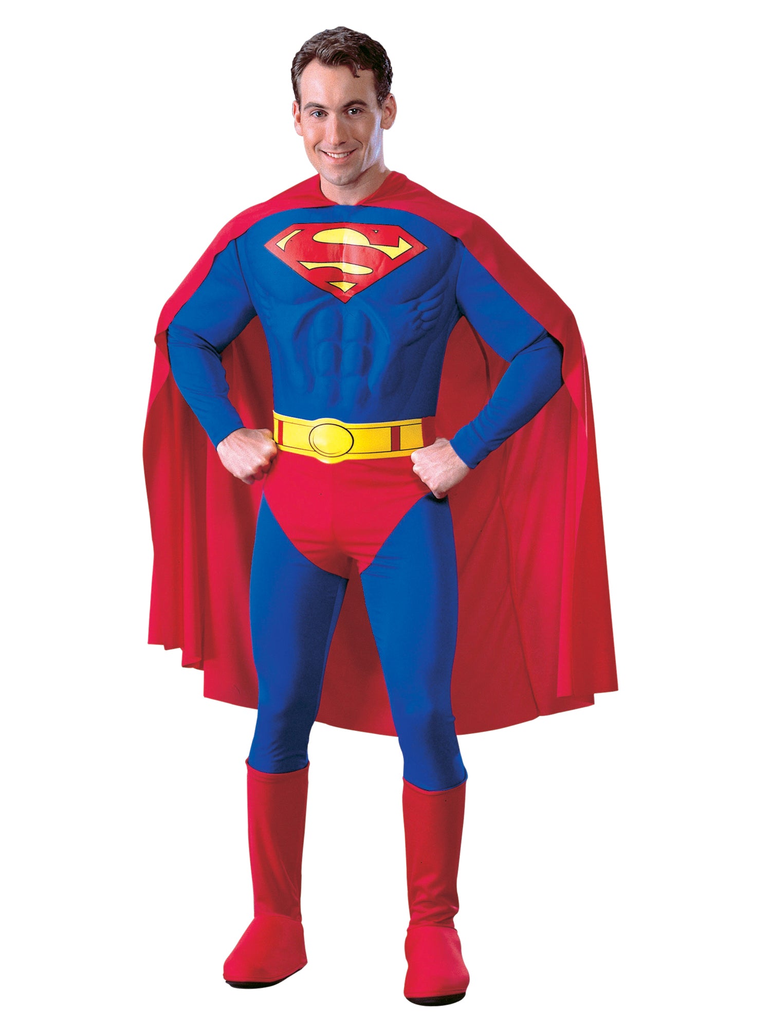 Superman, Multi, WB DC Comics, Adult Costume, Large, Front