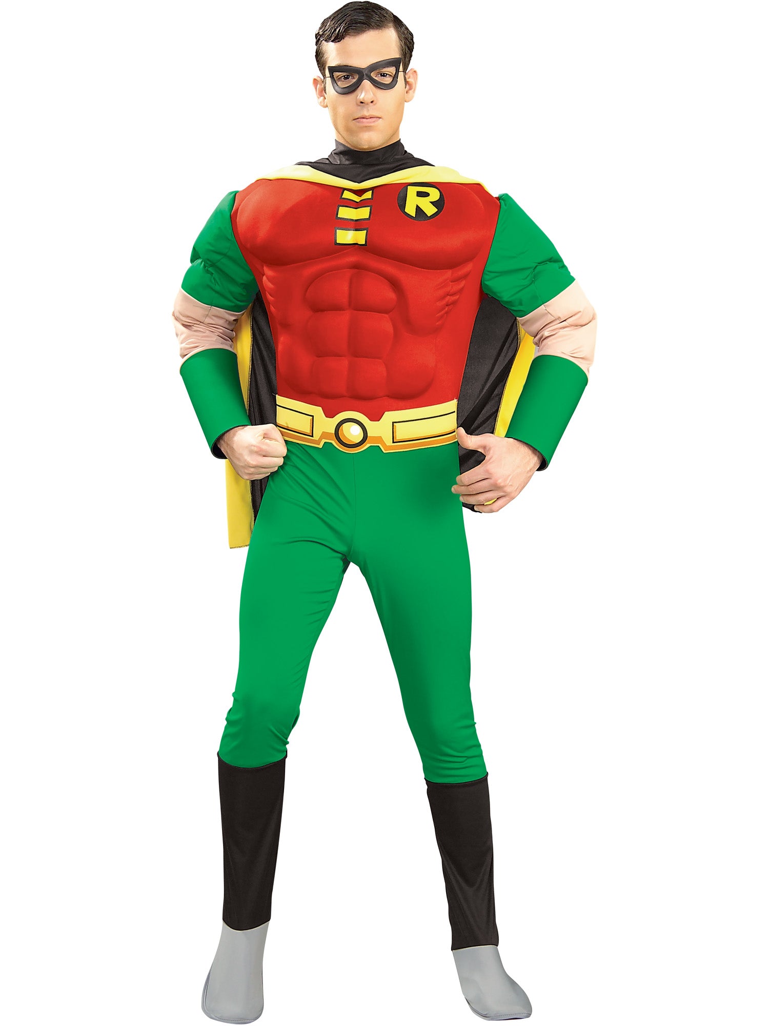 Robin, Batman, Multi, WB DC Comics, Adult Costume, Small, Front