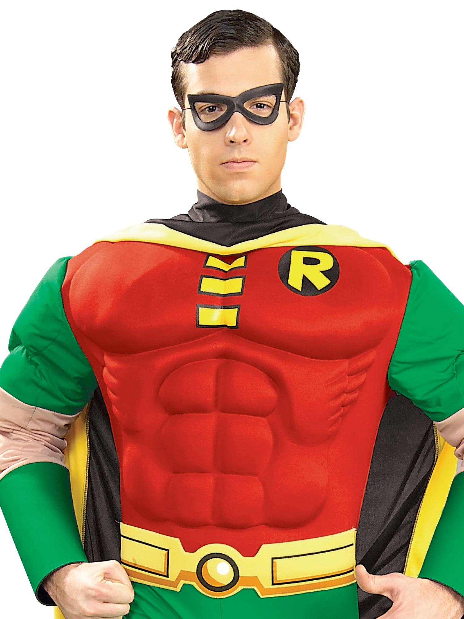 Robin, Batman, Multi, WB DC Comics, Adult Costume, Small, Back