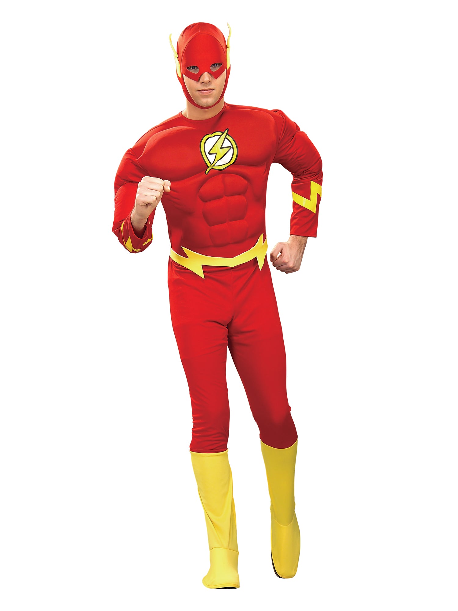 The Flash, Multi, WB DC Comics, Adult Costume, Medium, Front