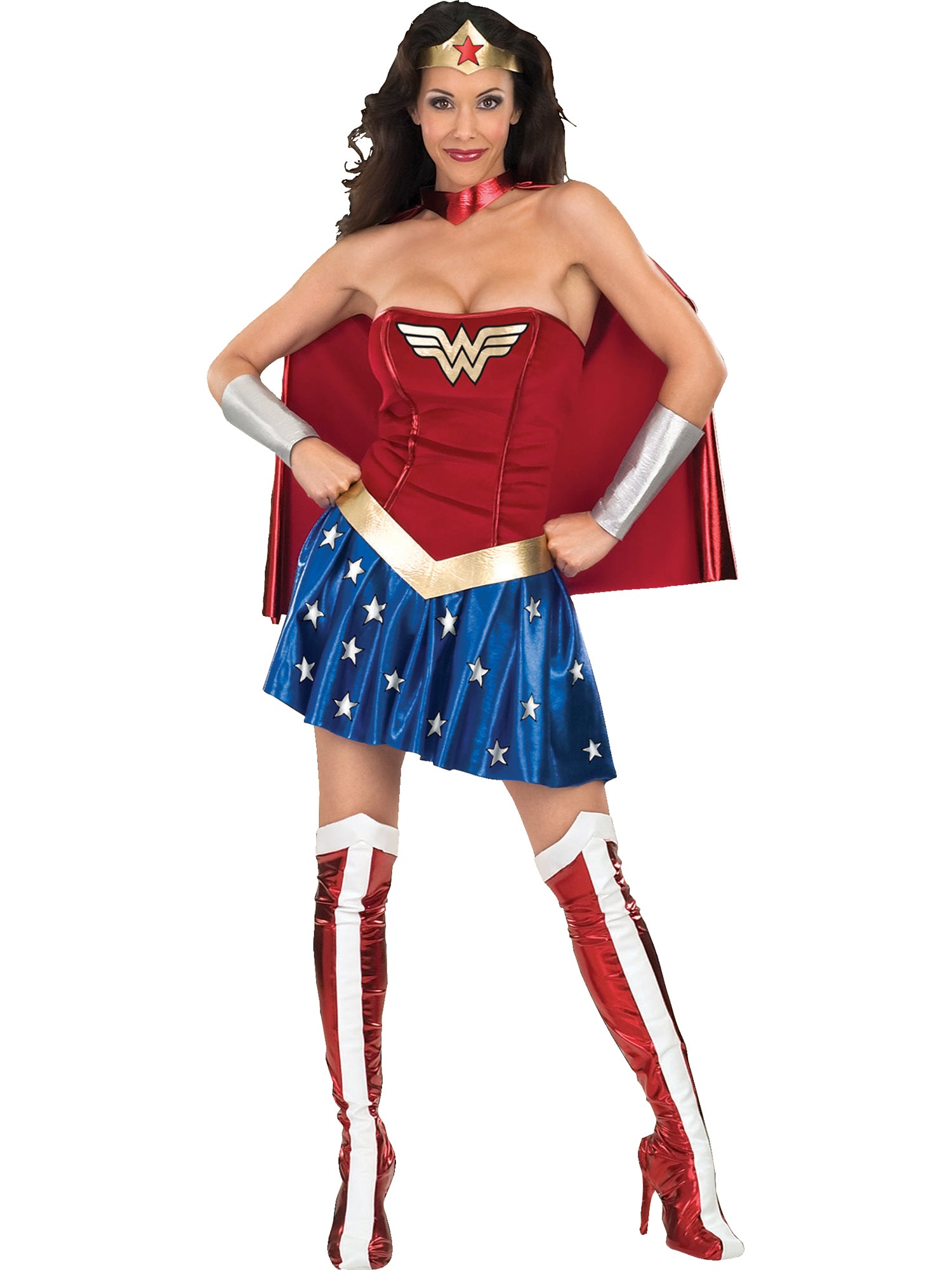 Wonder Woman, Multi, WB DC Comics, Adult Costume, Extra Small, Front