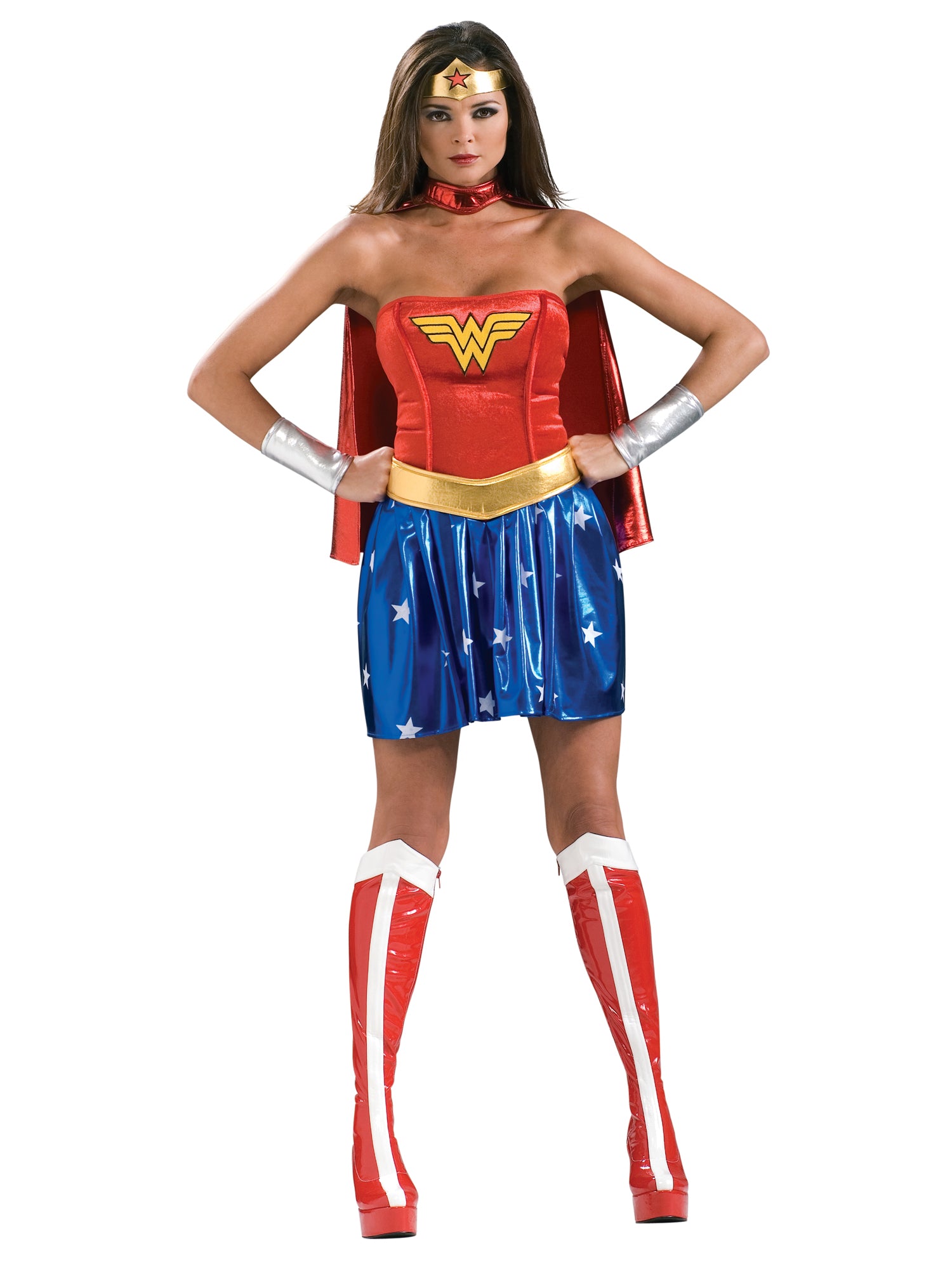 Wonder Woman, Multi, WB DC Comics, Adult Costume, Extra Small, Back