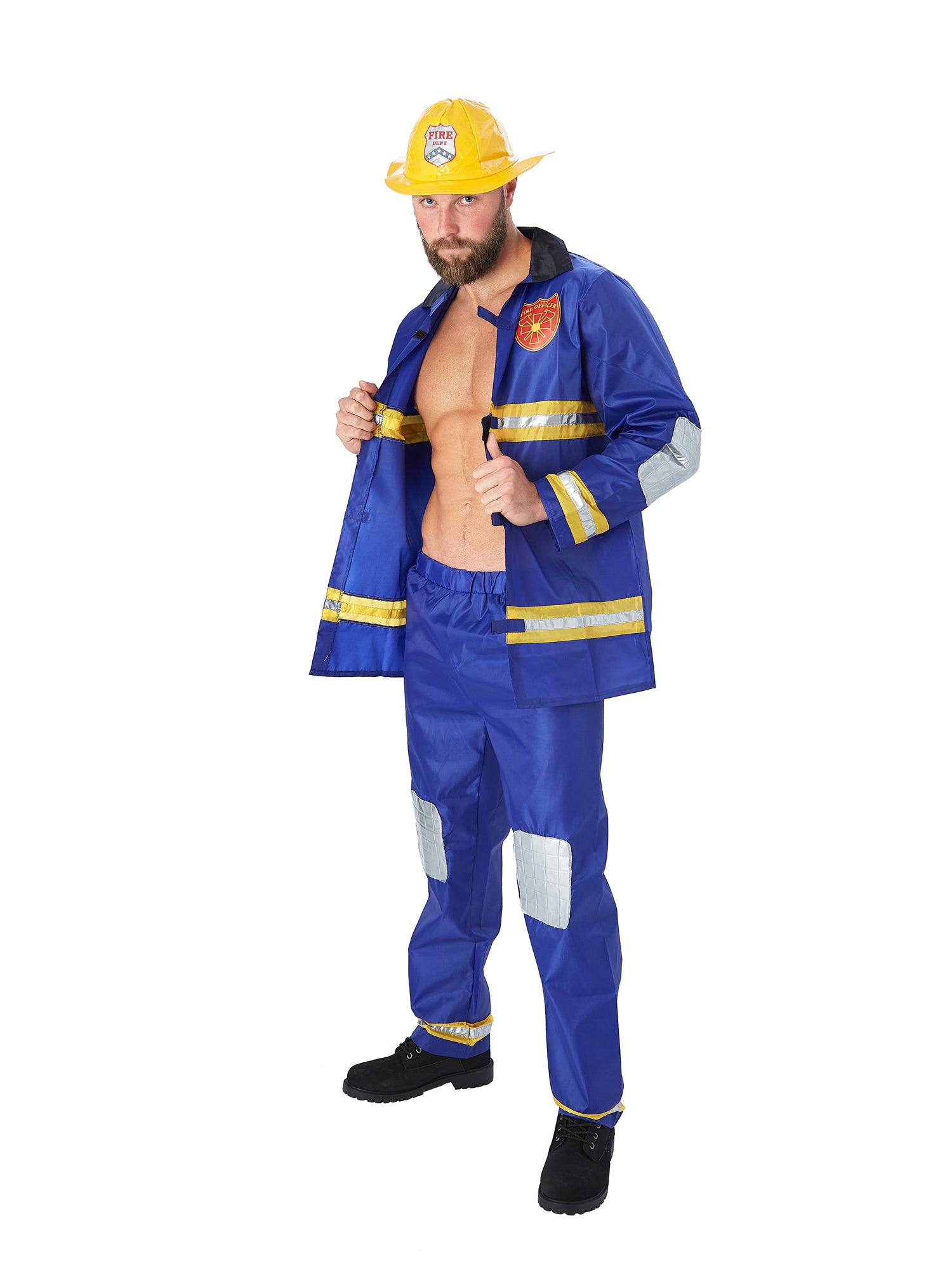 Firefighter, Multi, Generic, Adult Costume, Extra Large, Other
