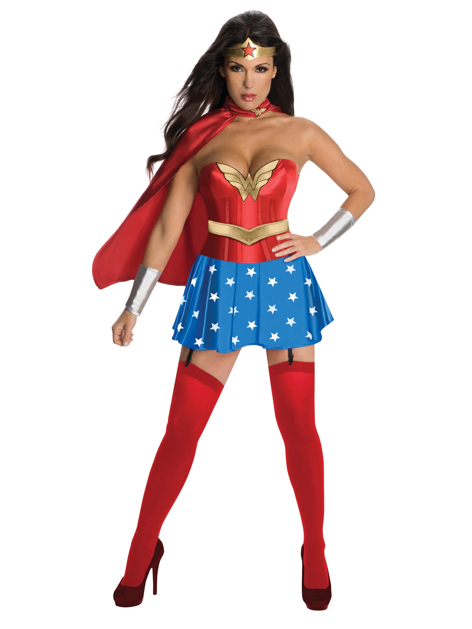 Wonder Woman, Multi, WB DC Comics, Adult Costume, Extra Small, Front