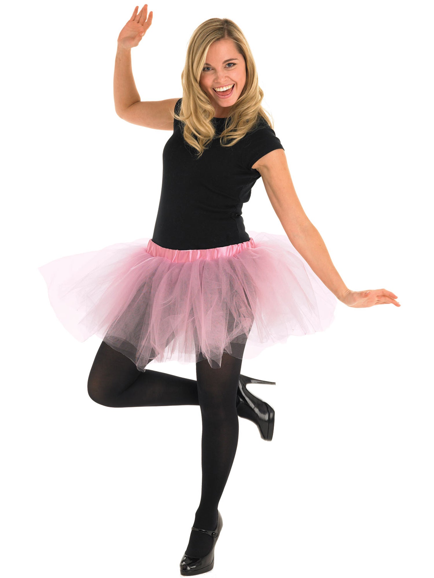 Tutu, Baby Pink, Forum, Adult Costume, One Size, Front