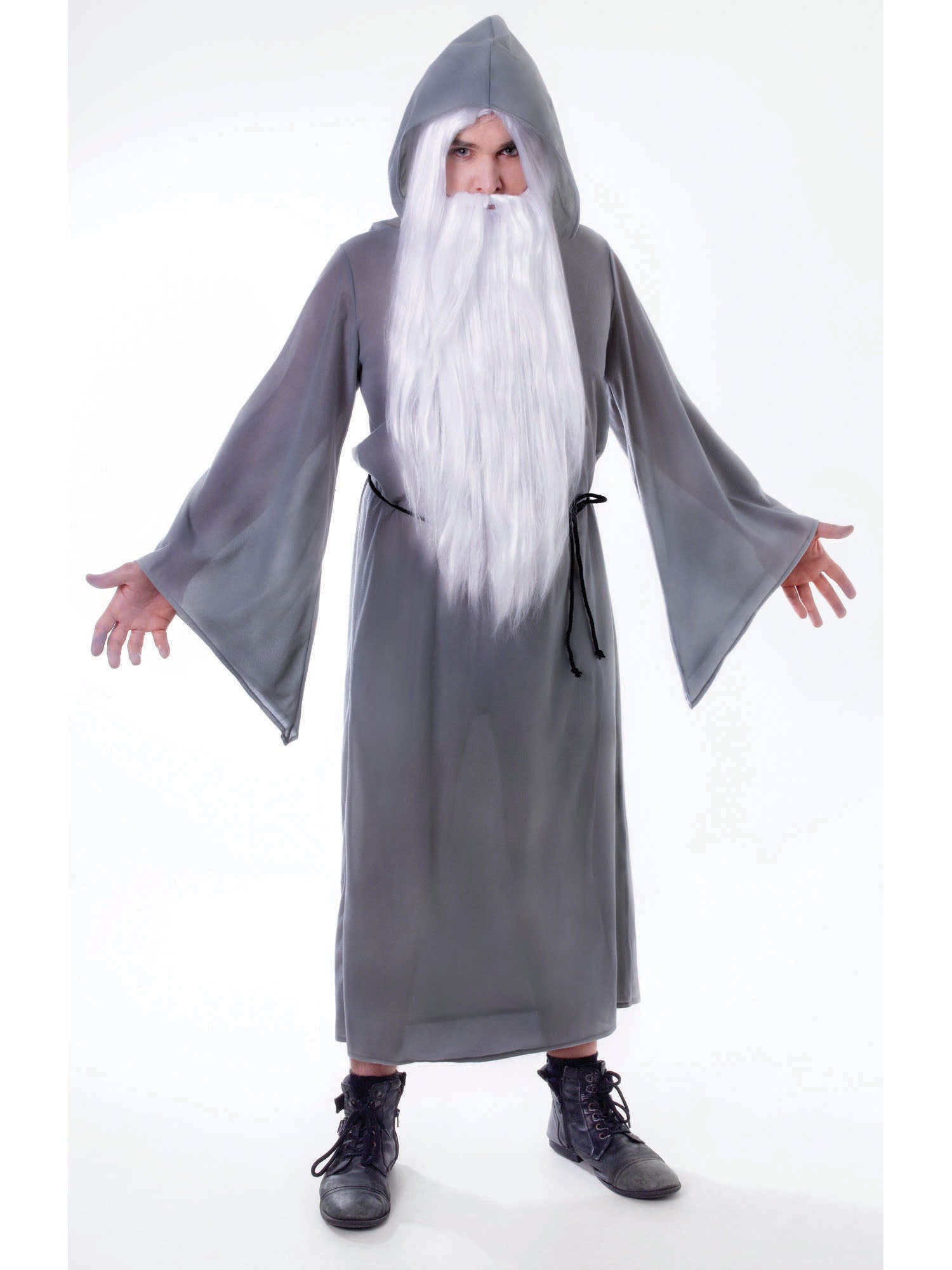 Wizard, Grey, Forum, Adult Costume, Standard, Front