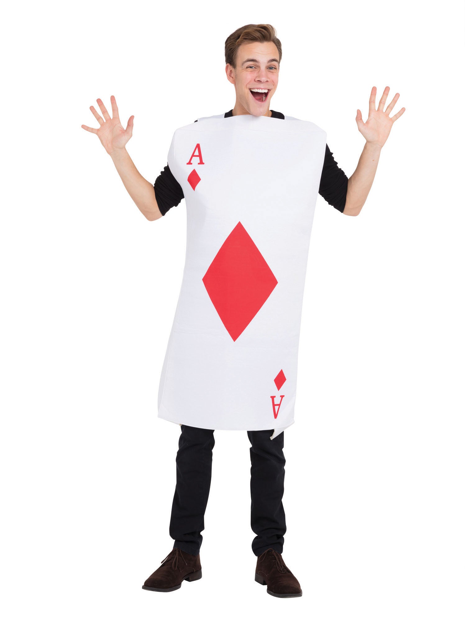 Playing Card, Multi, Generic, Adult Costume, Standard, Front