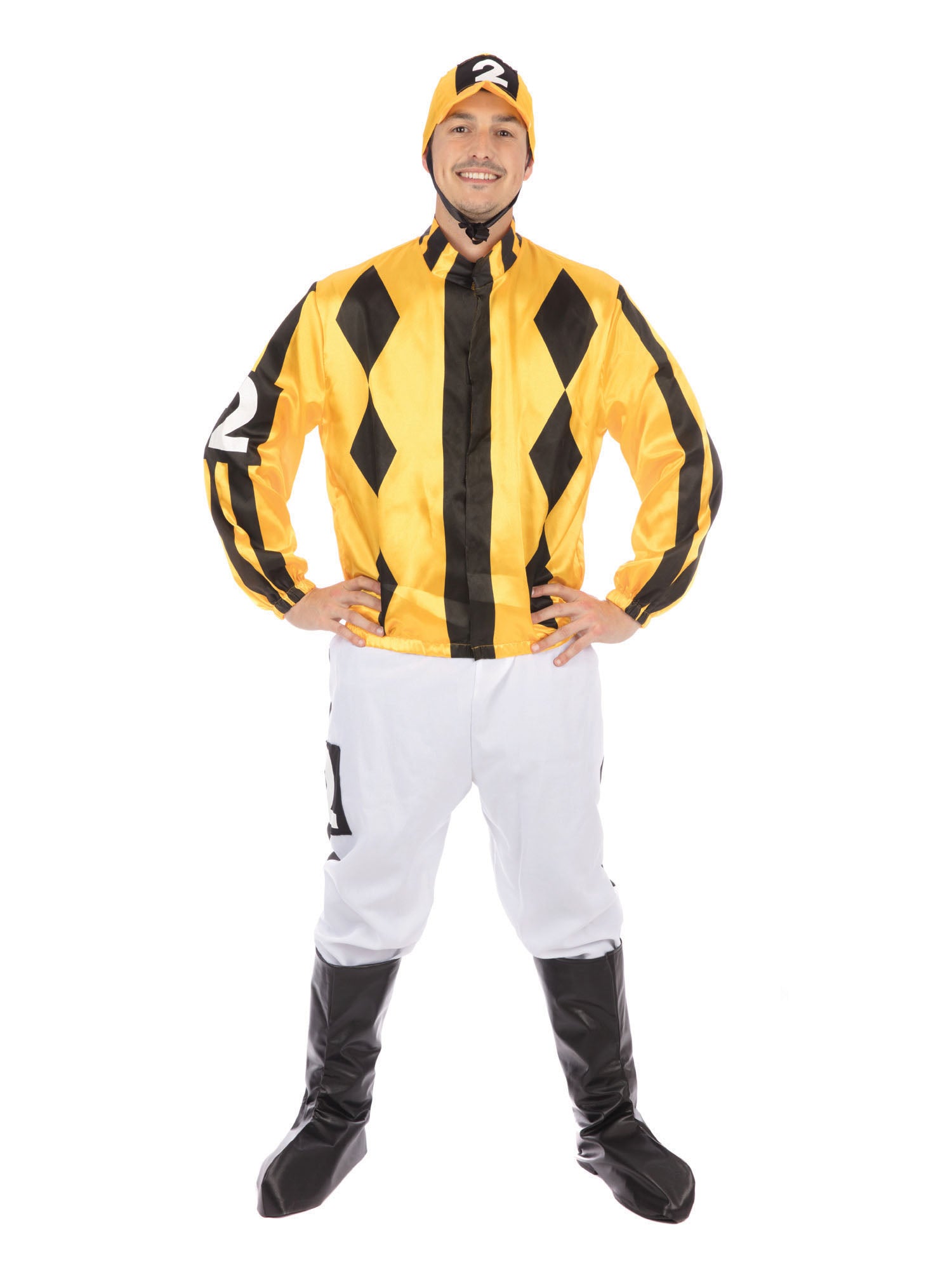 Jockey, multi-colored, Forum, Adult Costume, Standard, Front