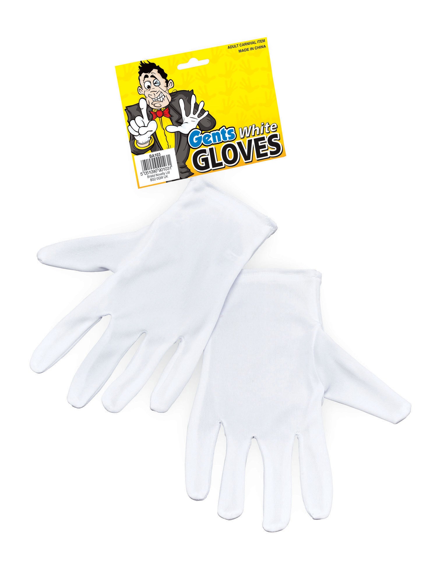 Gloves, White, Forum, Accessories, One Size, Front
