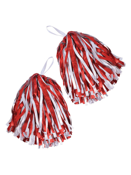 Red & White Pom Poms Costume Accessory