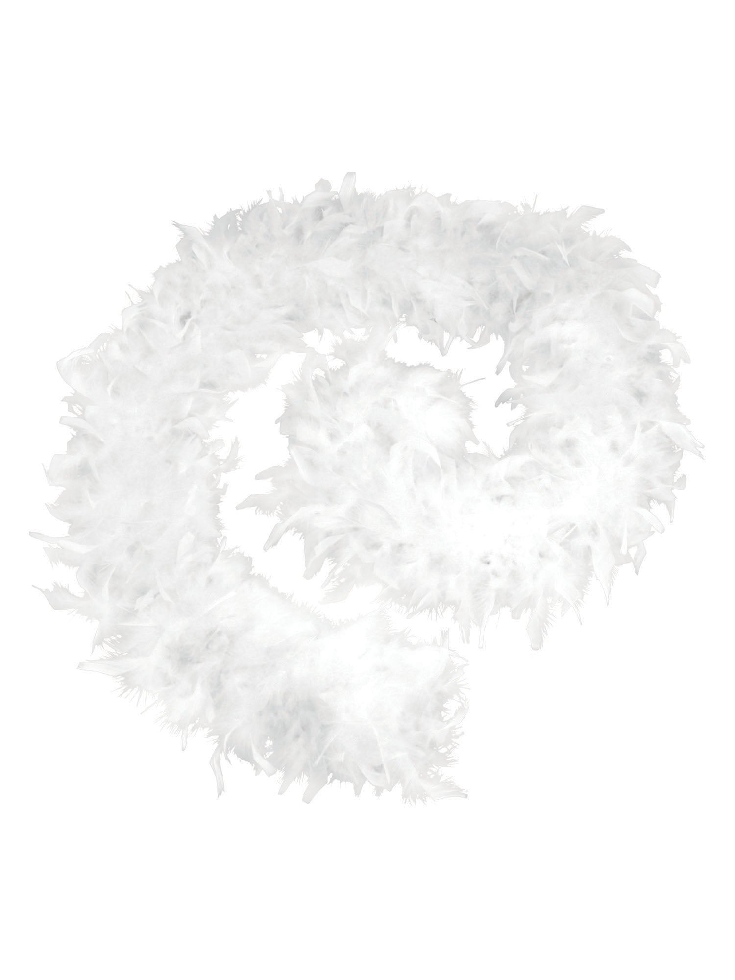 Feather Boa, White, Forum, Accessories, One Size, Front