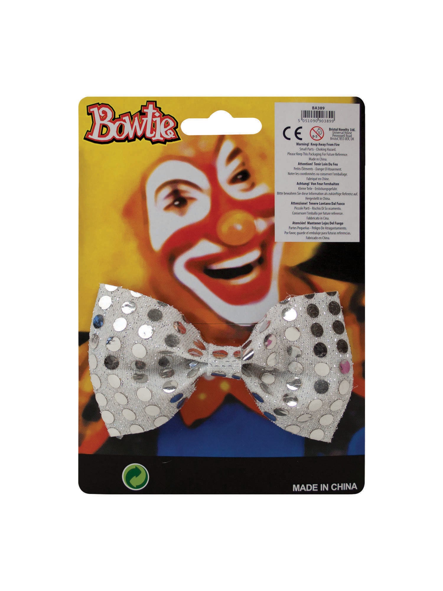 Bow Tie, Silver, Forum, Accessories, One Size, Back