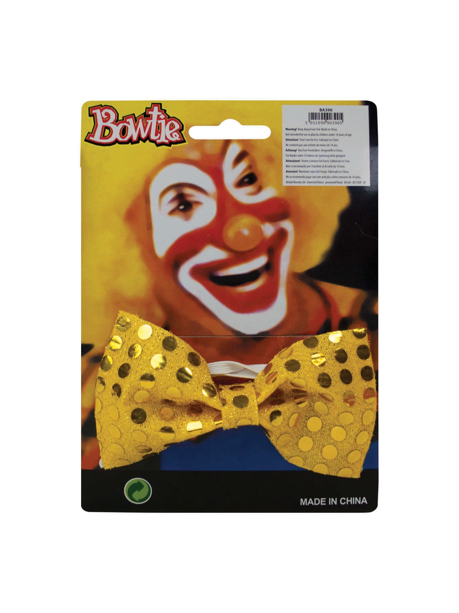 Bow Tie, Gold, Forum, Accessories, One Size, Back