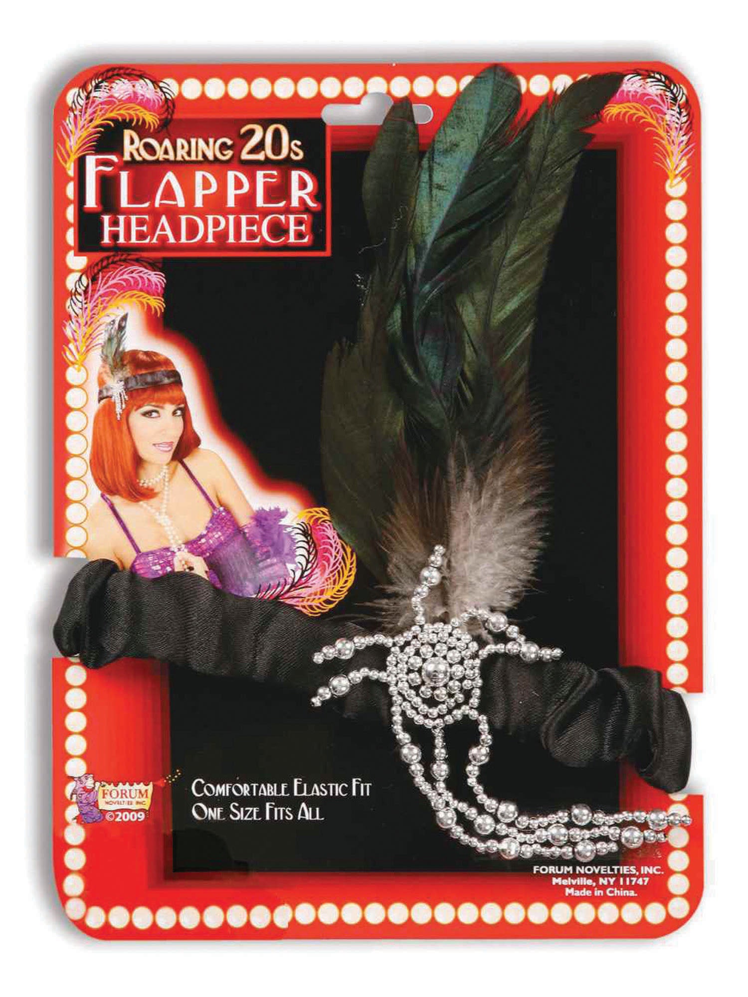 Flapper, Black, Forum, Accessories, One Size, Back