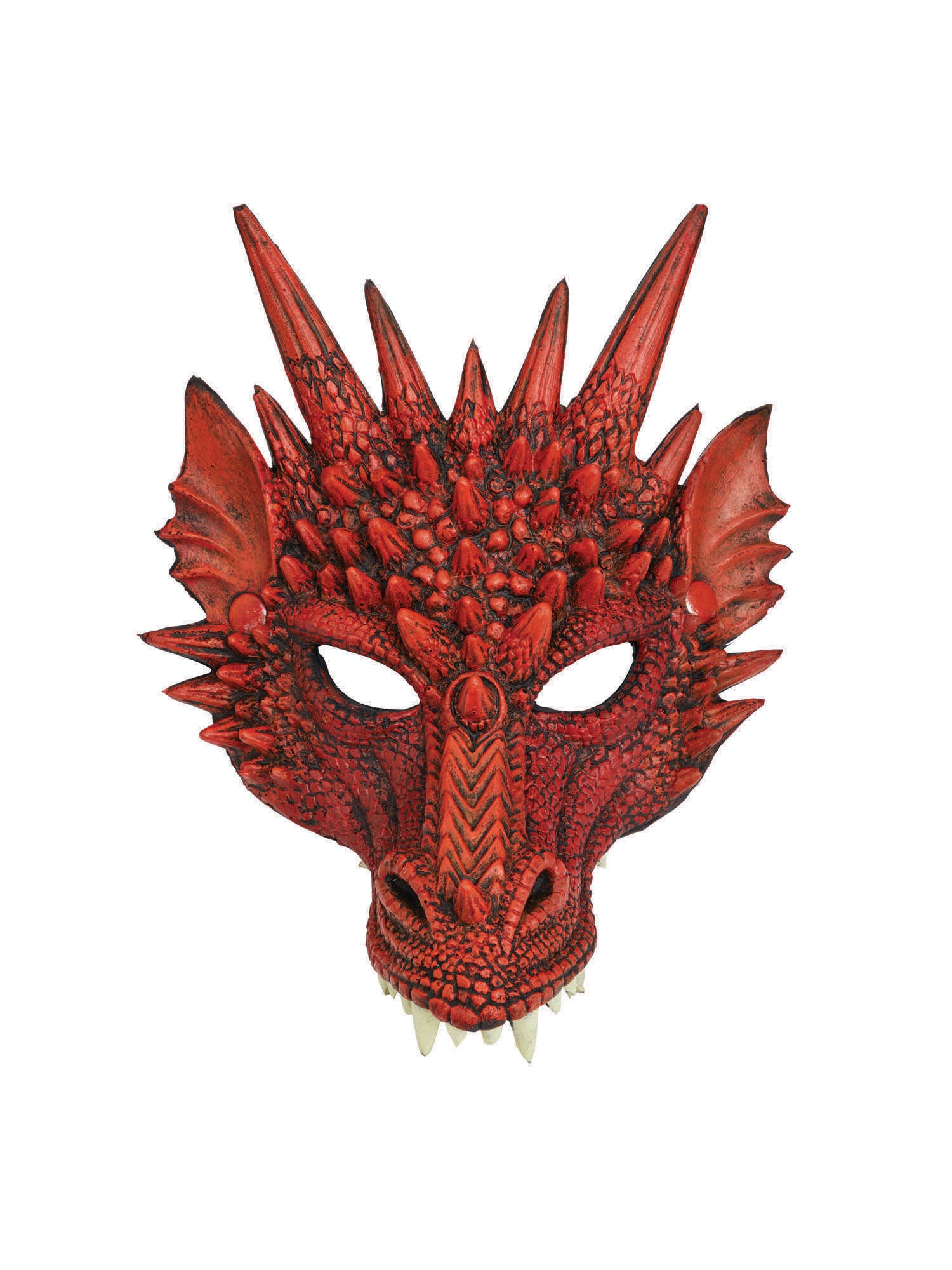 Dragon, Red, Dragon, Masks, One Size, Front