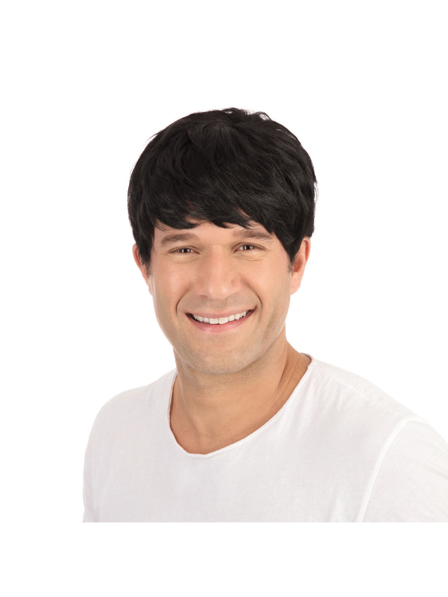 Short Black, Black, Short Black, Wigs, Short, Front