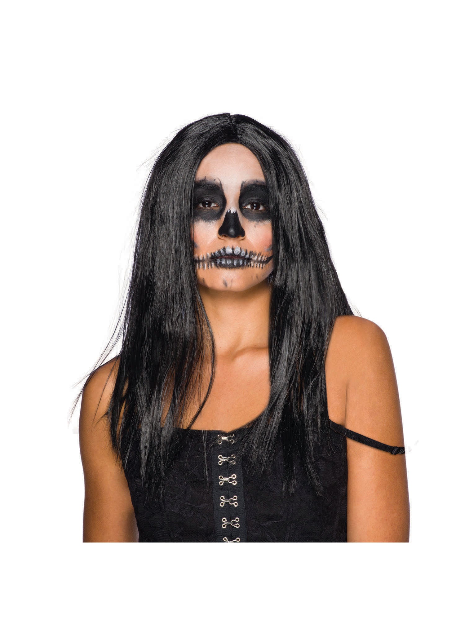 Long Black, Black, Forum, Wigs, Long, Front