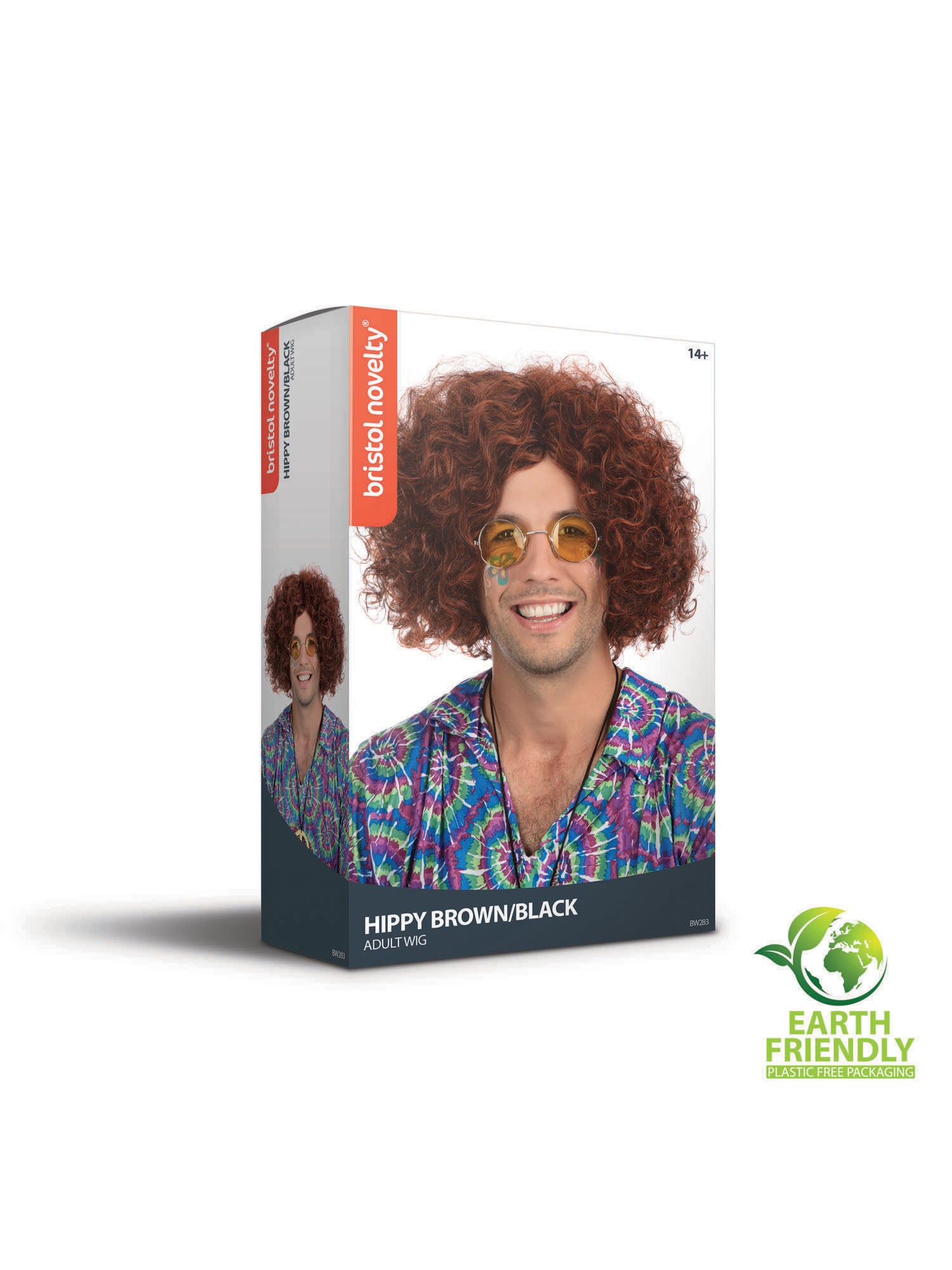 Hippie, brown, Forum, Wigs, One Size, Back