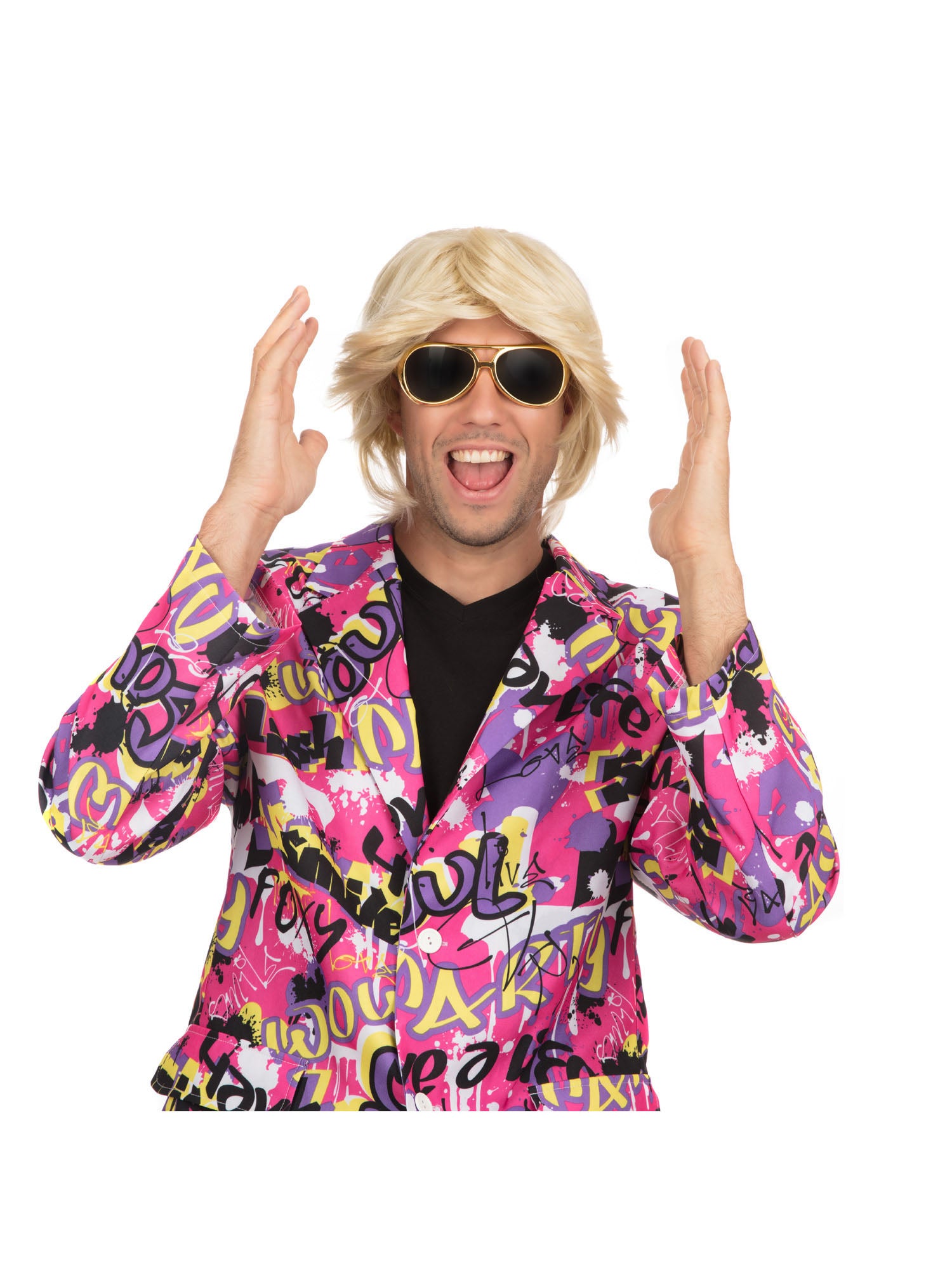 Side Parting Blonde, Blonde, Forum, Wigs, One Size, Back