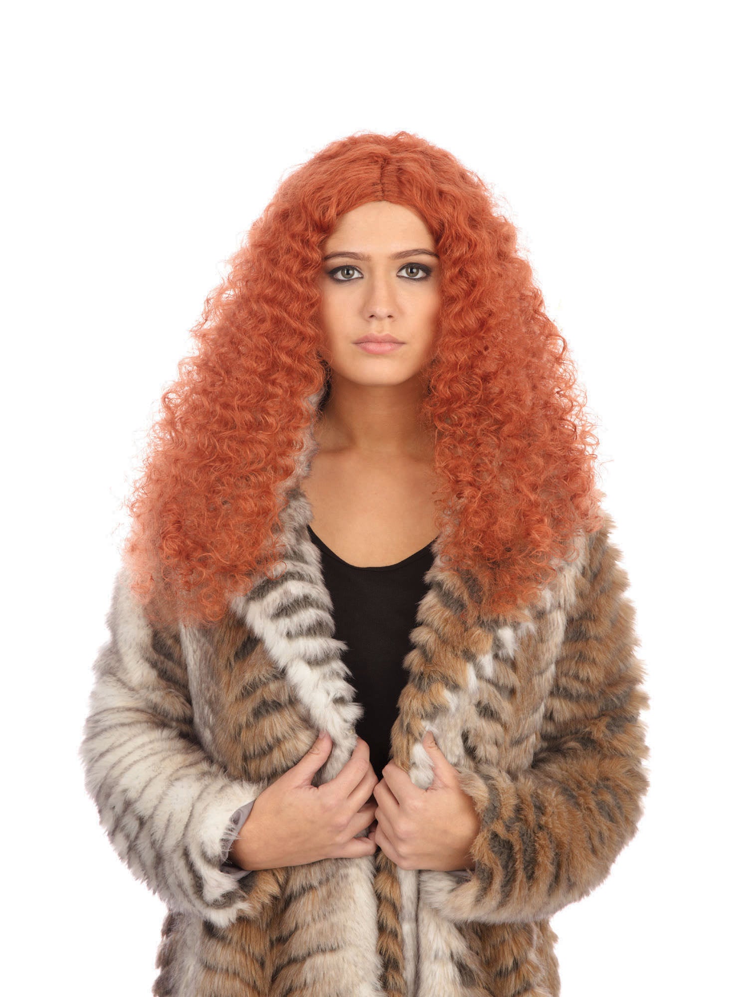 Frizzy Long, Auburn, Frizzy Long, Wigs, Long, Front
