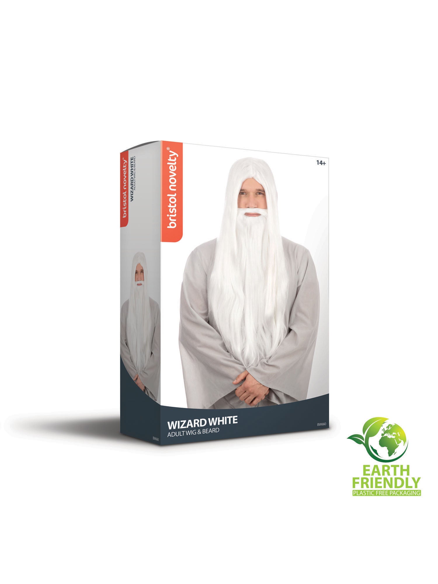 Wizard, White, Forum, Wigs, One Size, Side