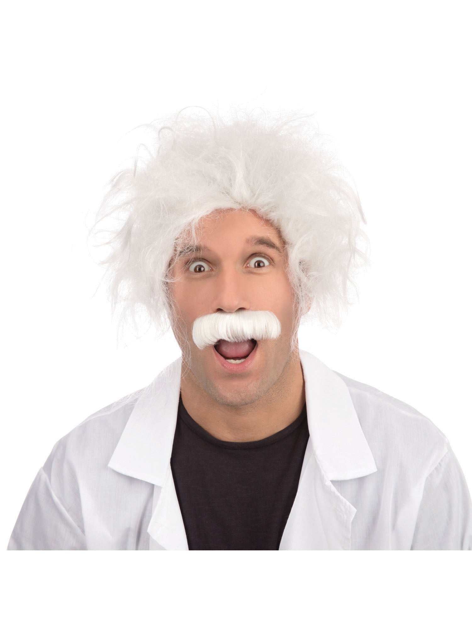 Einstein, white, Einstein, Wigs, One Size, Front