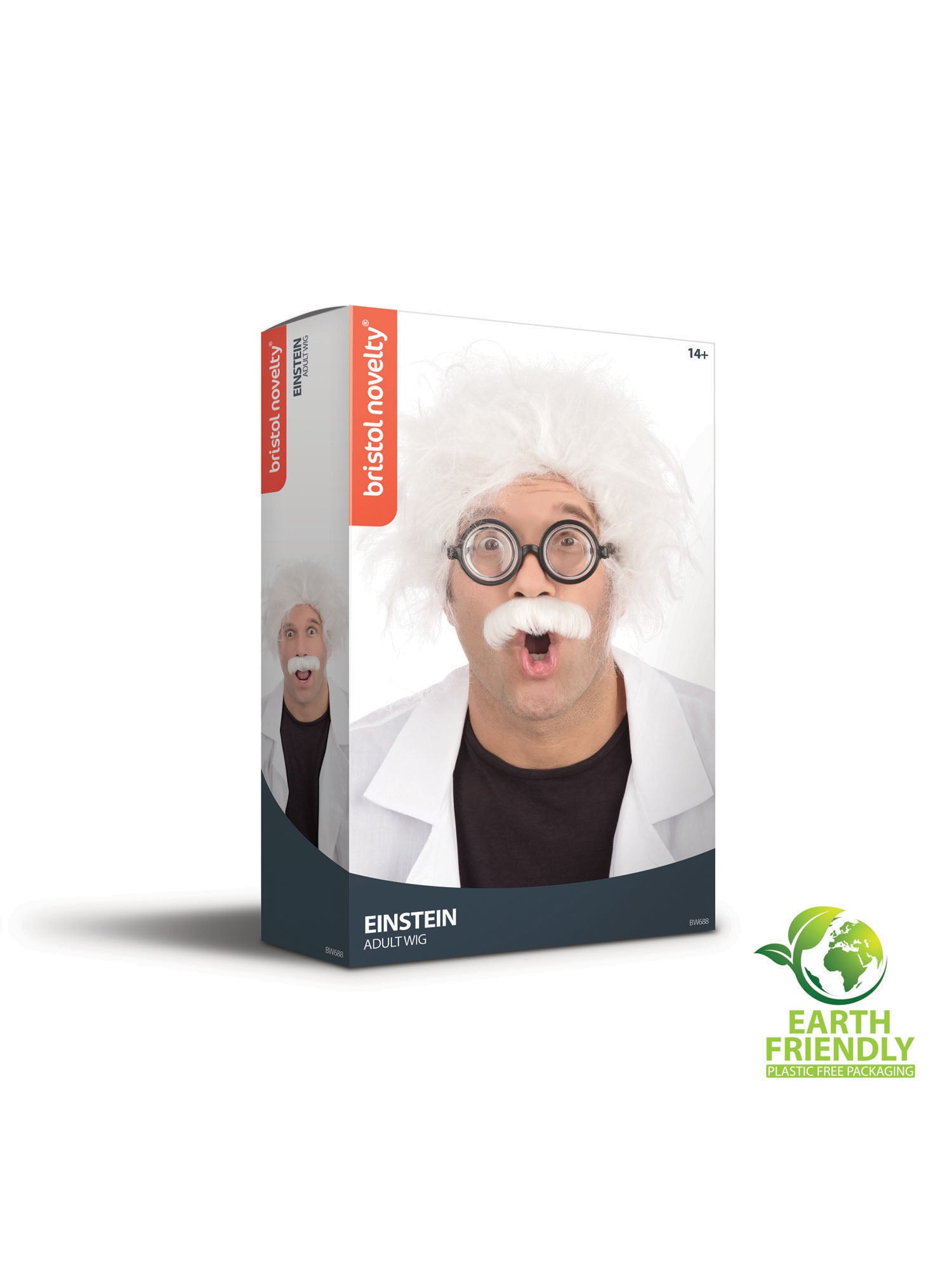Einstein, white, Einstein, Wigs, One Size, Side