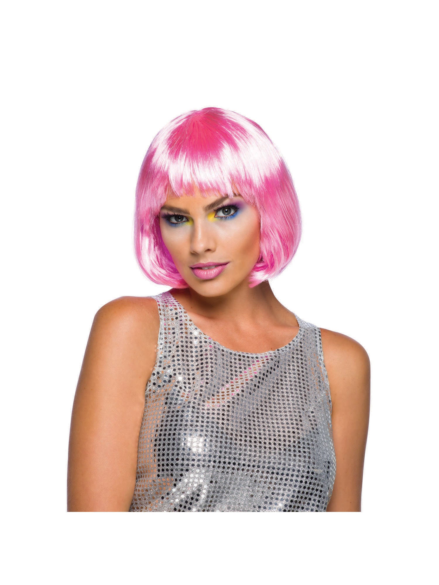 Mid Pink, Pale Pink, Forum, Wigs, One Size, Side