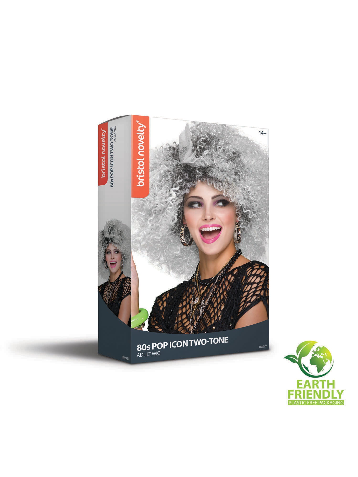 1980s, multi-colored, Forum, Wigs, One Size, Back