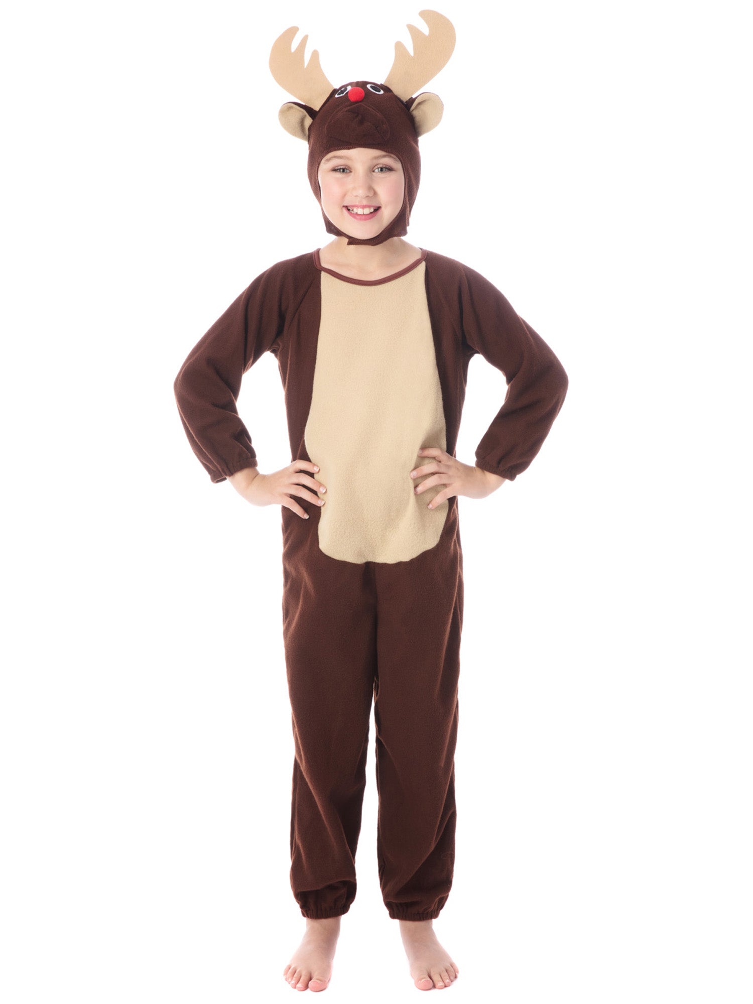 Reindeer, Multi, Reindeer, Kids Costumes, Large, Front