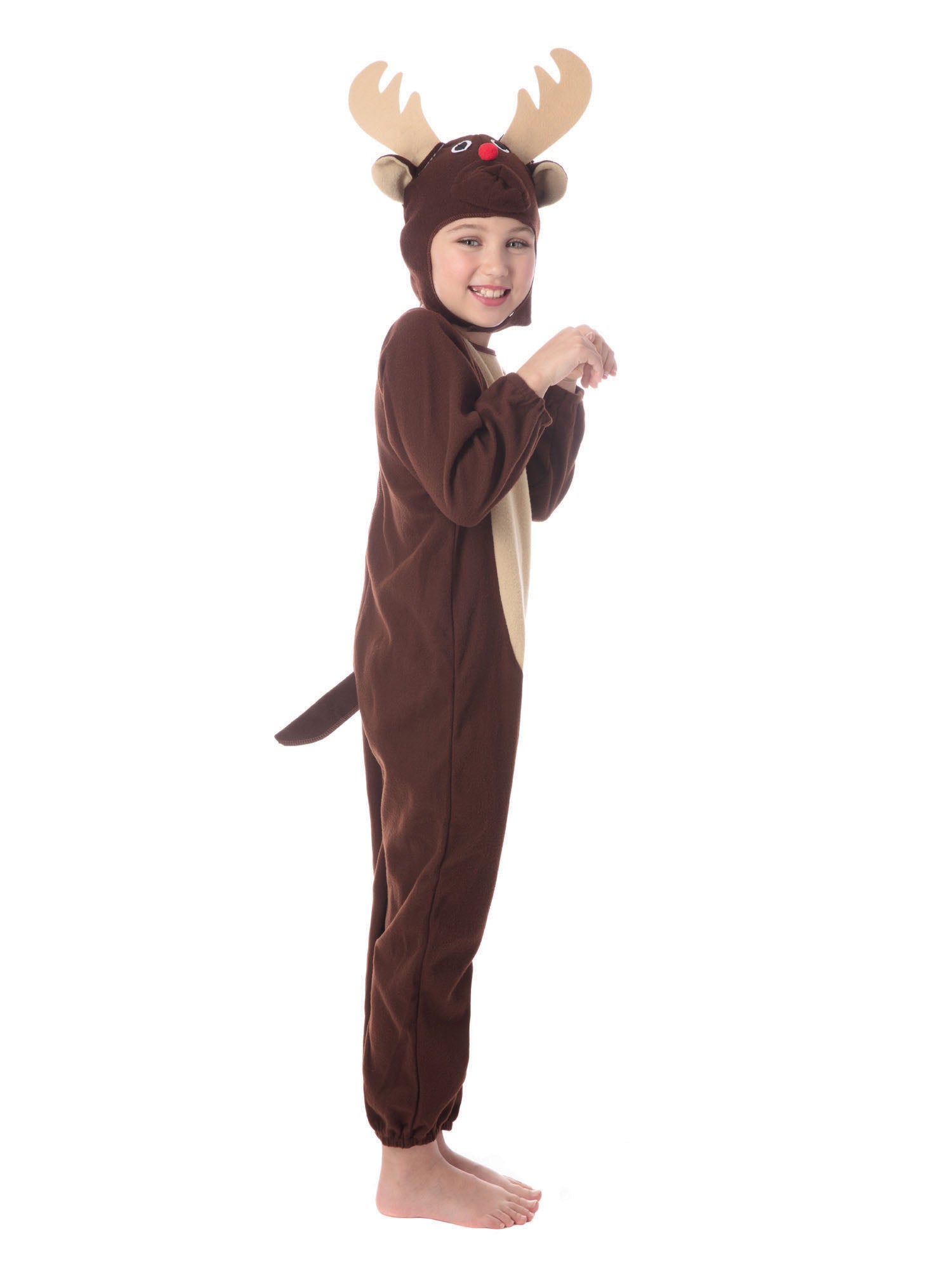 Reindeer, Multi, Reindeer, Kids Costumes, Large, Side