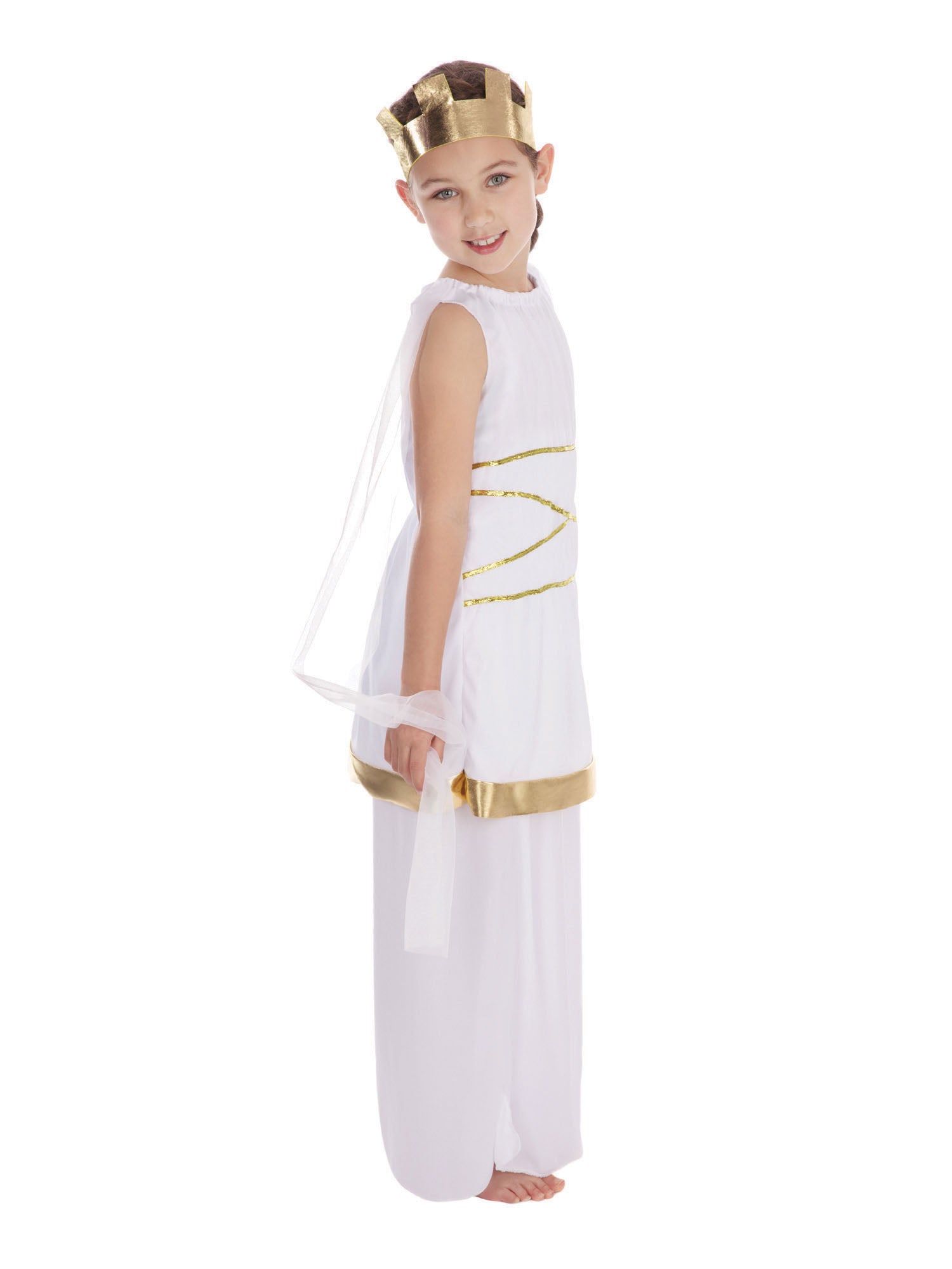 Greek, Multi, Forum, Kids Costumes, Extra Large, Back