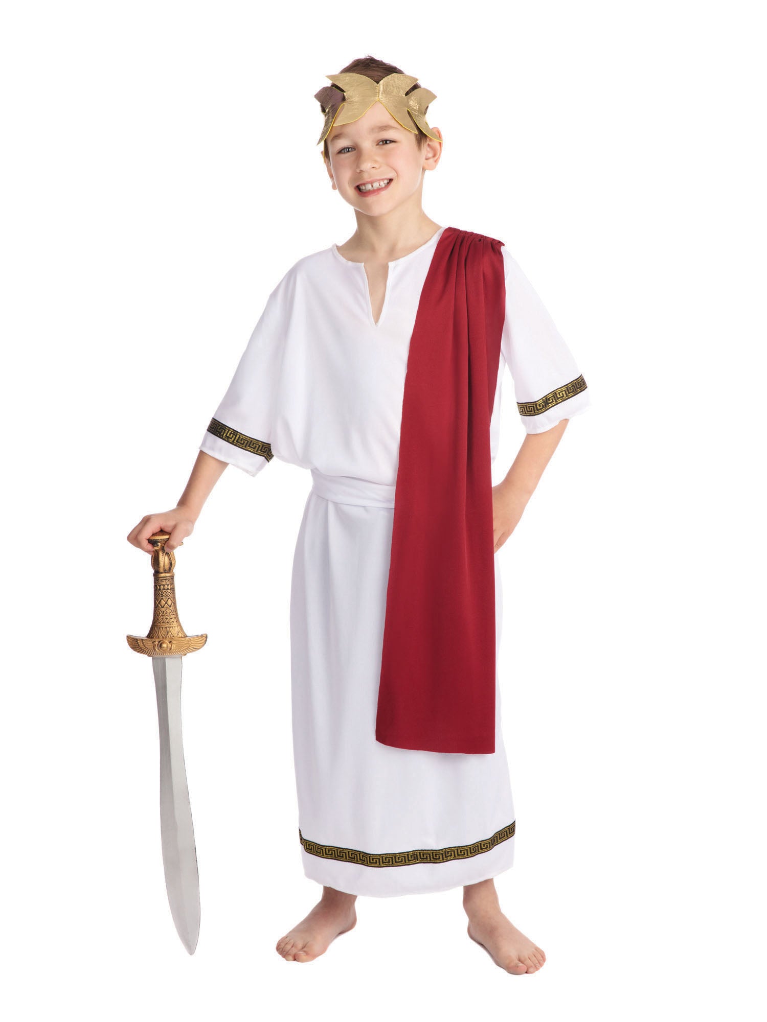 Roman, Multi, Forum, Kids Costumes, Small, Front