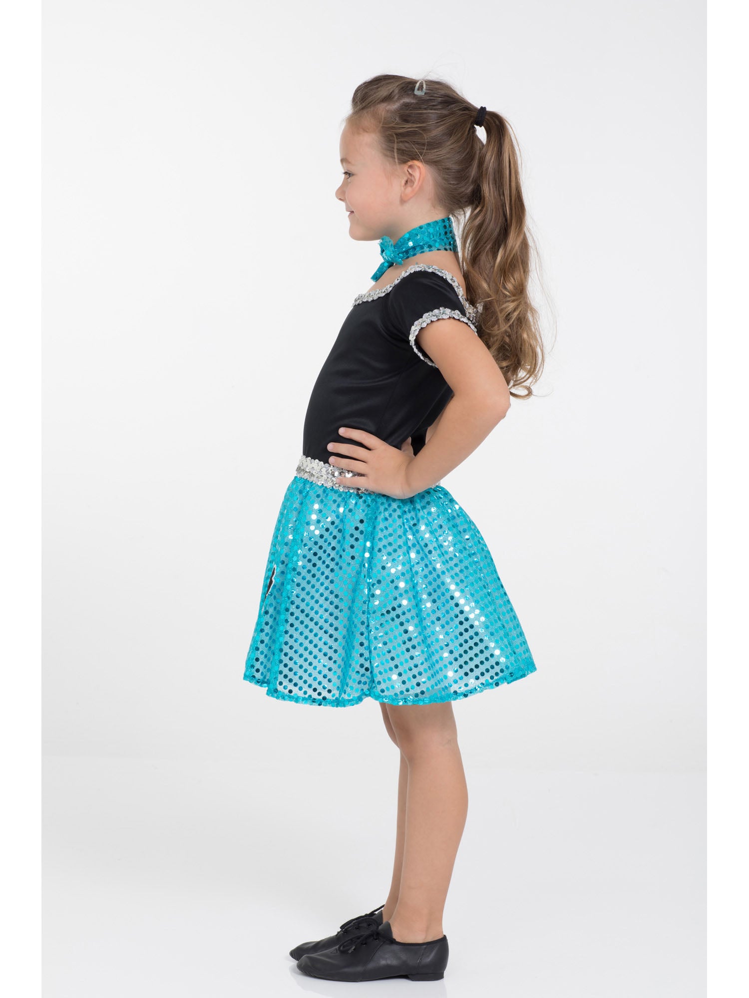 1950s, Turquoise, Forum, Kids Costumes, Medium, Back