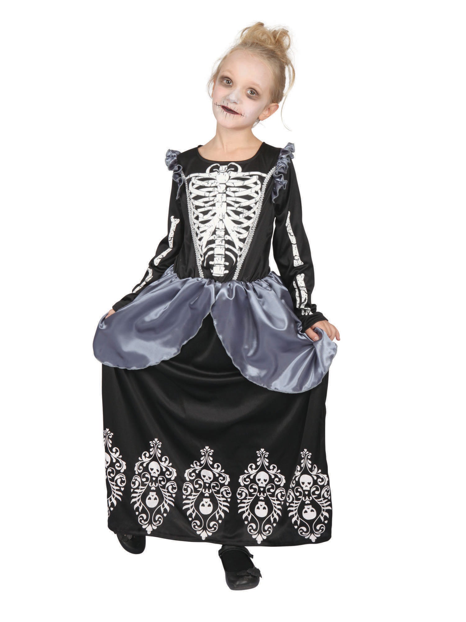 Skeleton, Multi, Generic, Kids Costumes, Large, Front