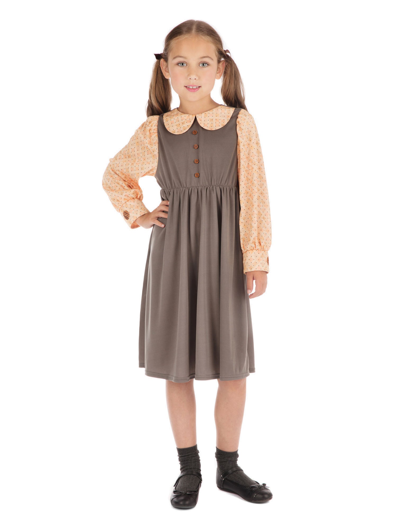 Schoolgirl, Multi, Forum, Kids Costumes, Extra Large, Side