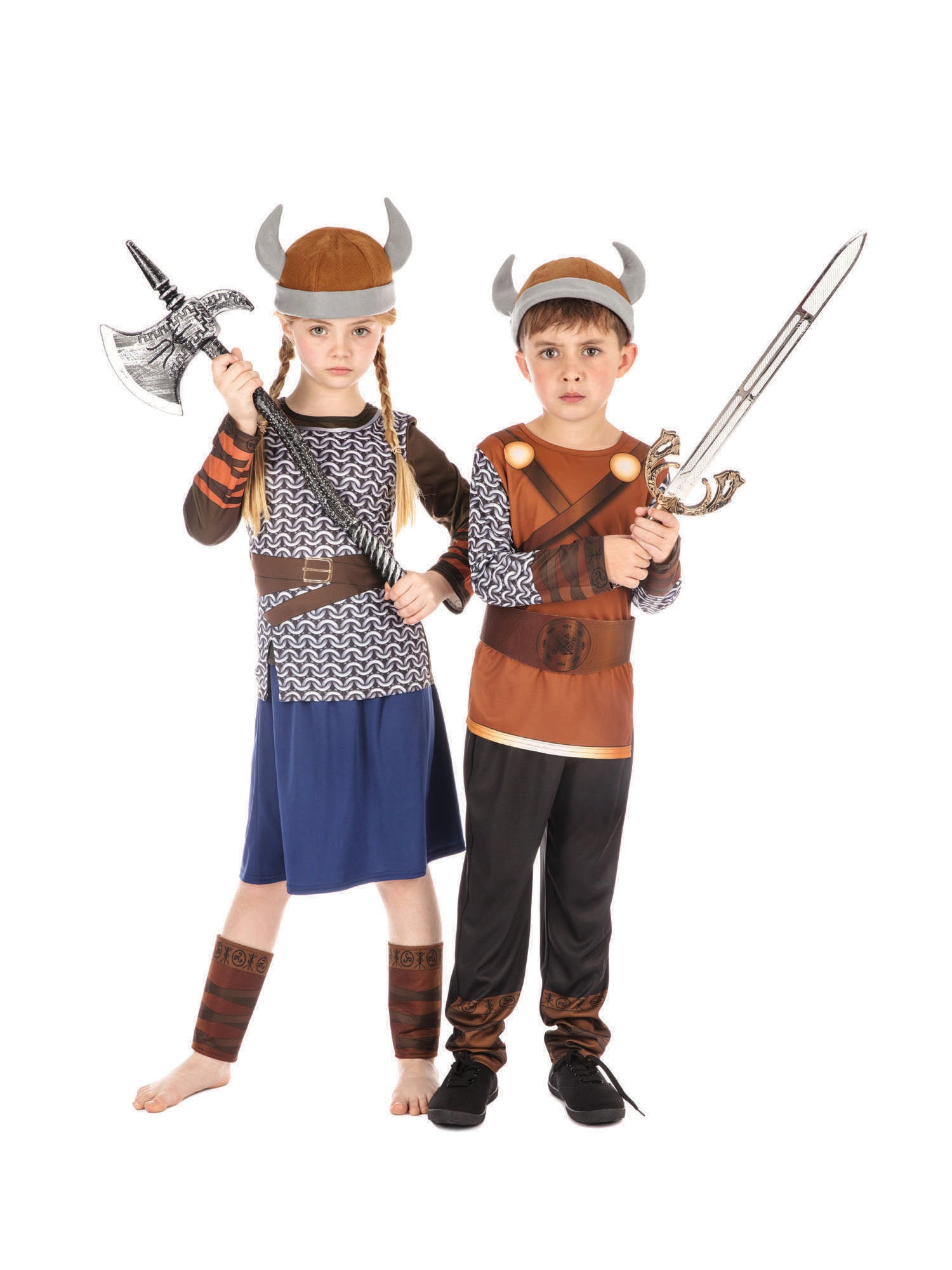 Viking, Multi, Forum, Kids Costumes, Medium, Front