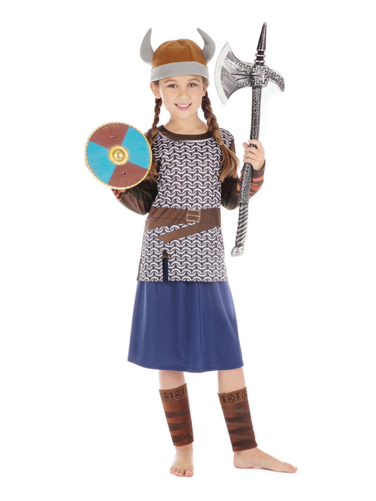 Viking, Multi, Forum, Kids Costumes, Medium, Side