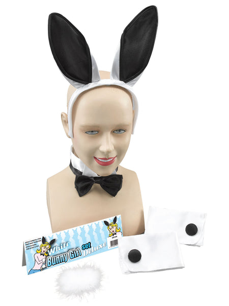 White & Black Bunny Girl Set