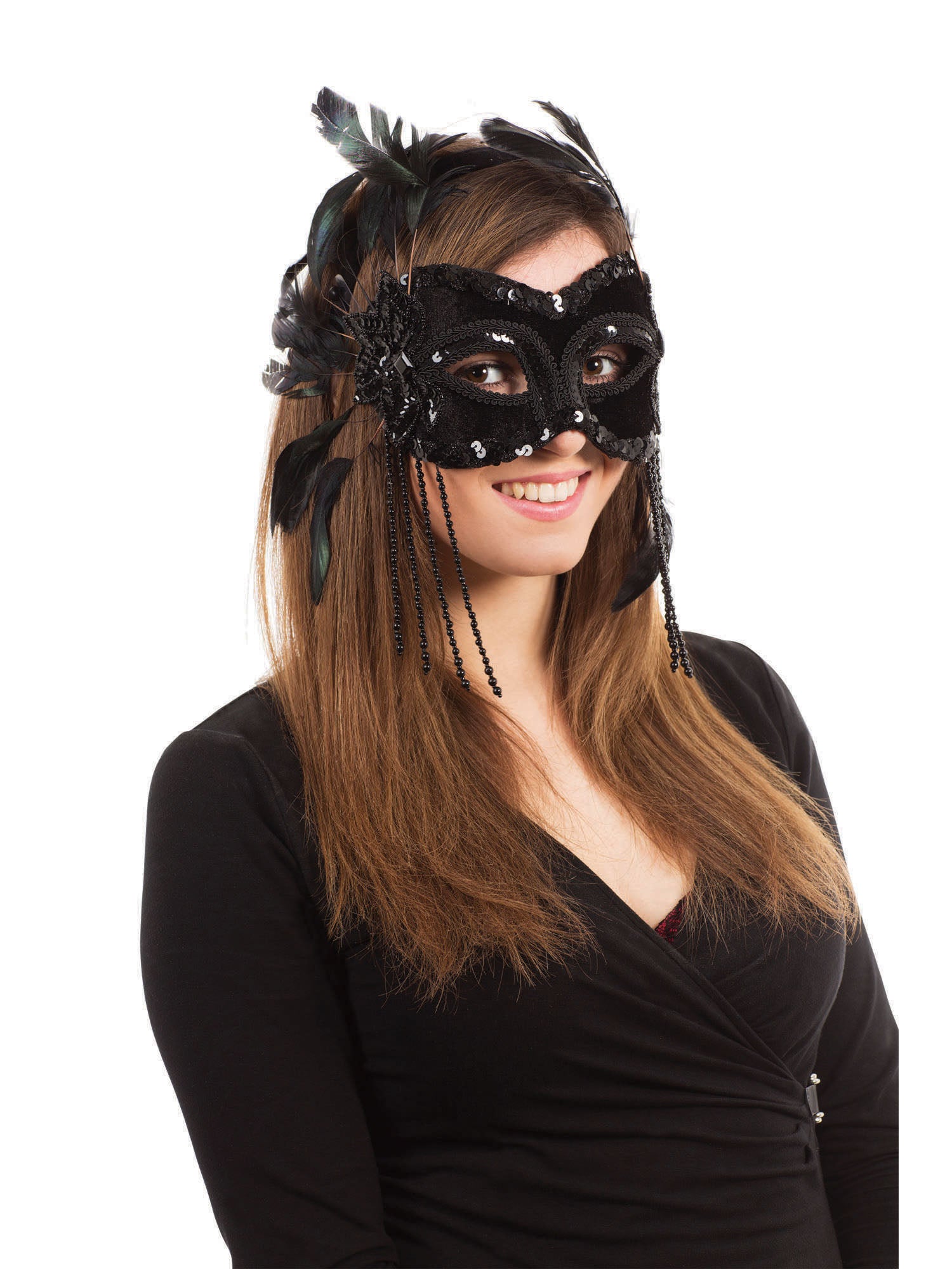 Eye Mask, Black, Forum, Masks, One Size, Front
