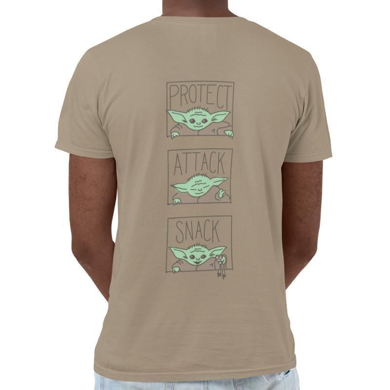 The Child, Mandalorian, Star Wars, Mandalorian, Sand, Star Wars, T-Shirt, , Front