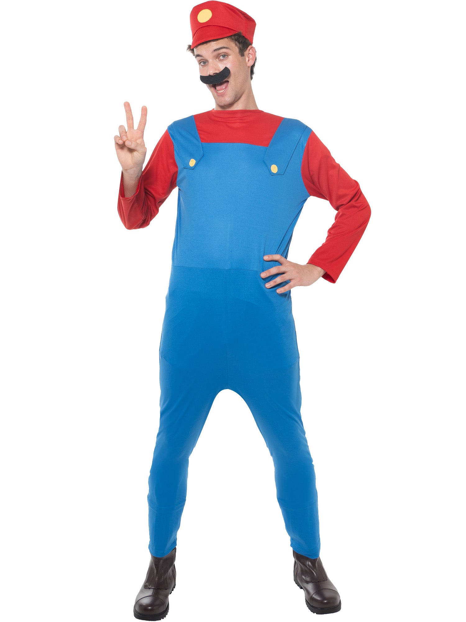 Italian Plumber, Generic, Muliticoloured, Forum, Adult Costume, , Side