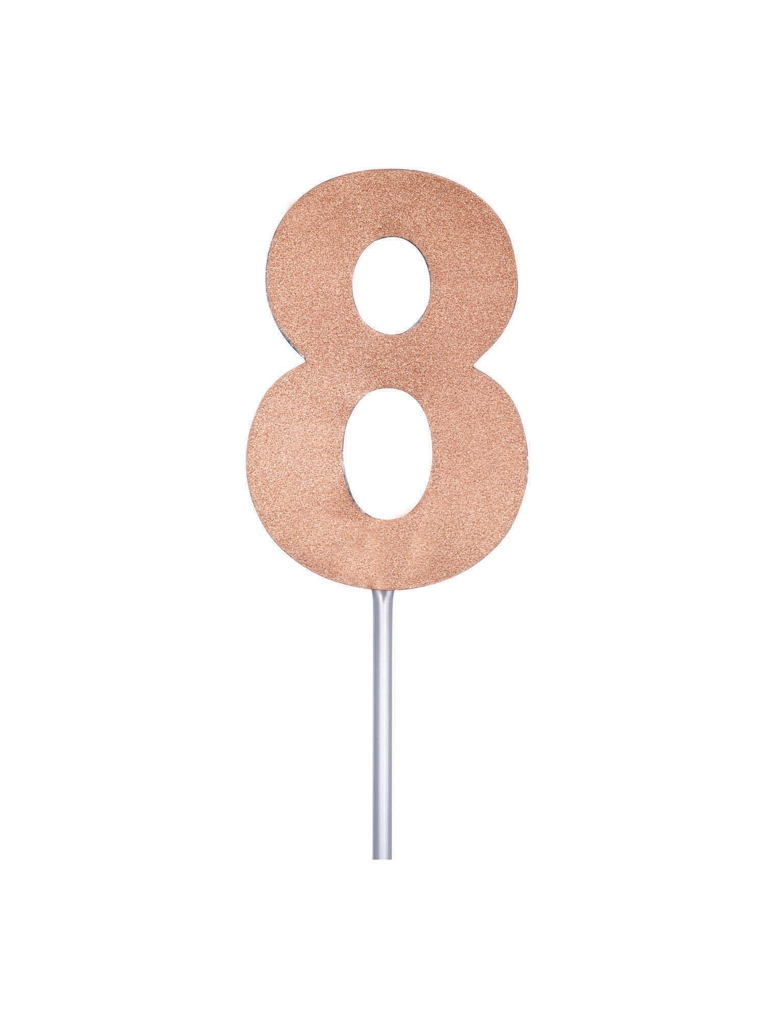 Cake Topper, Rose Gold, Forum, Party, One Size, Front