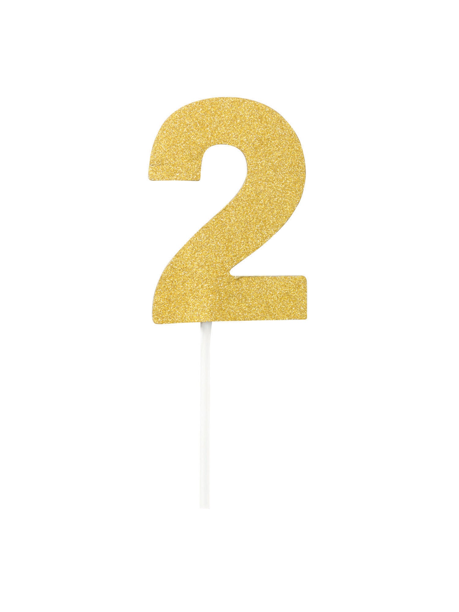 Cake Topper, Gold, Forum, Party, One Size, Front