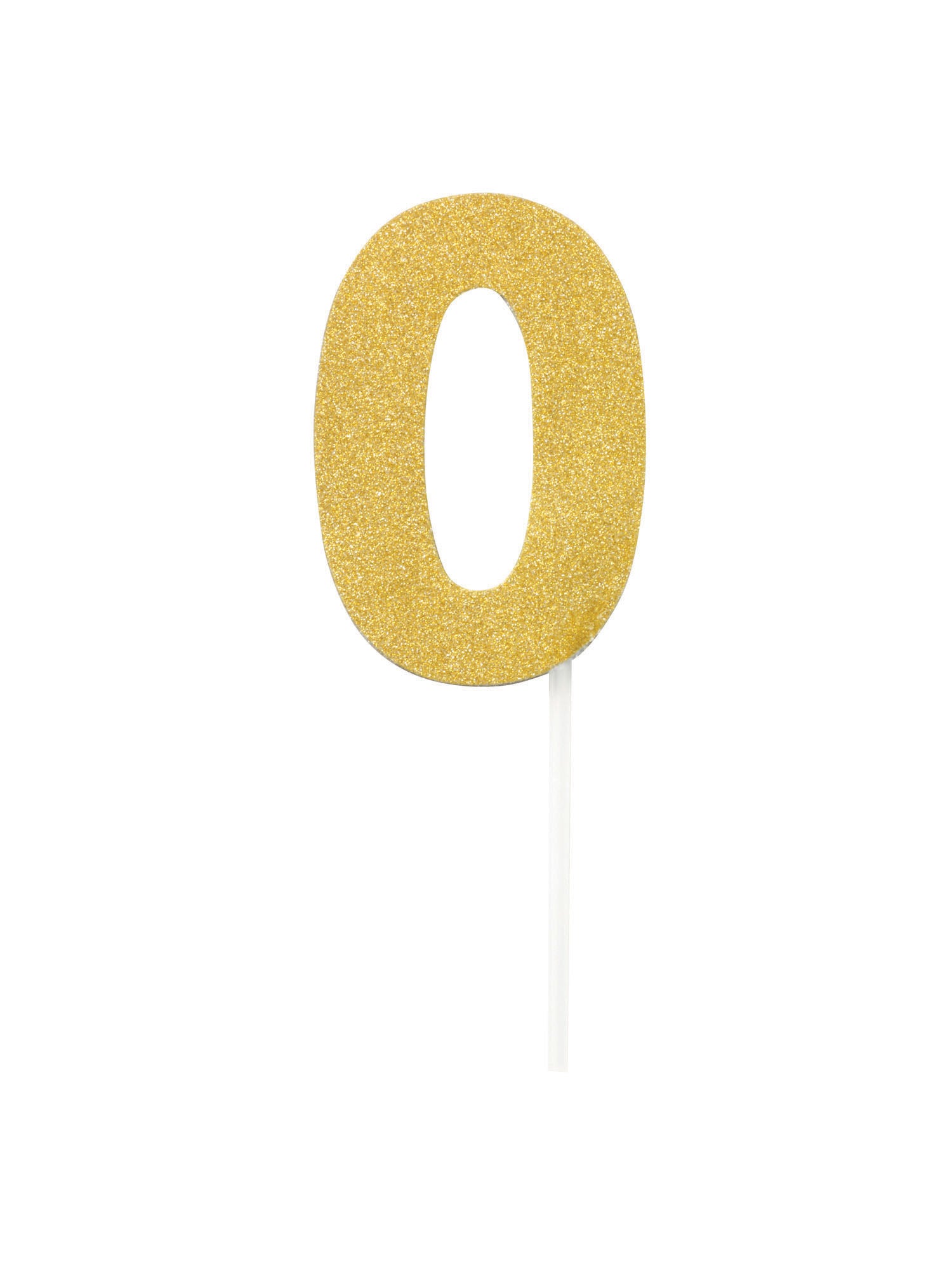 Cake Topper, Gold, Forum, Party, One Size, Front