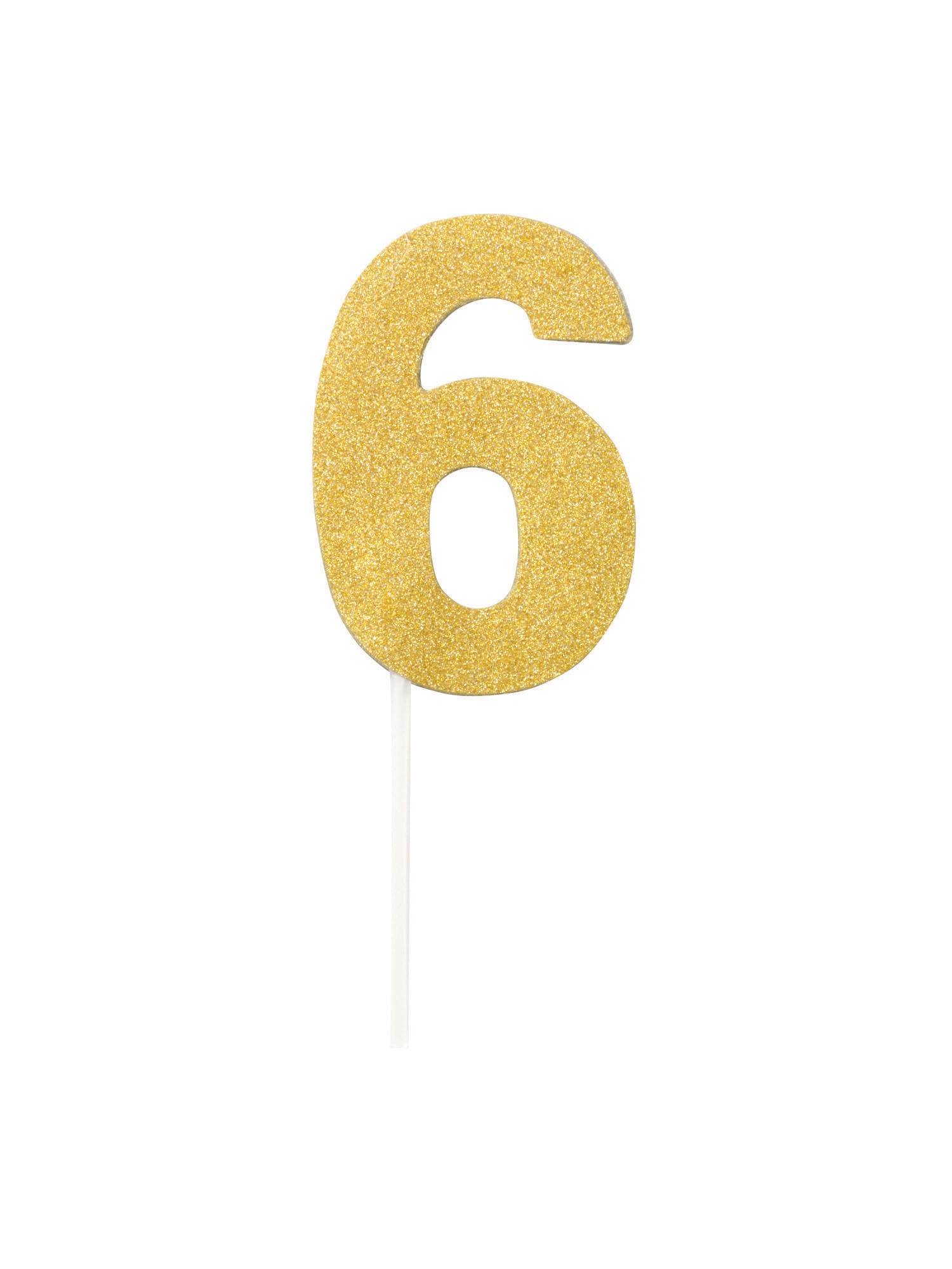 Cake Topper, Gold, Forum, Party, One Size, Front