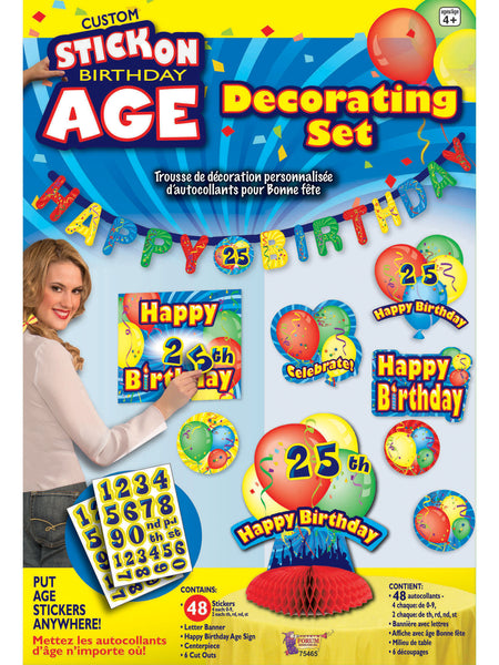 Birthday Customize Stick On Set