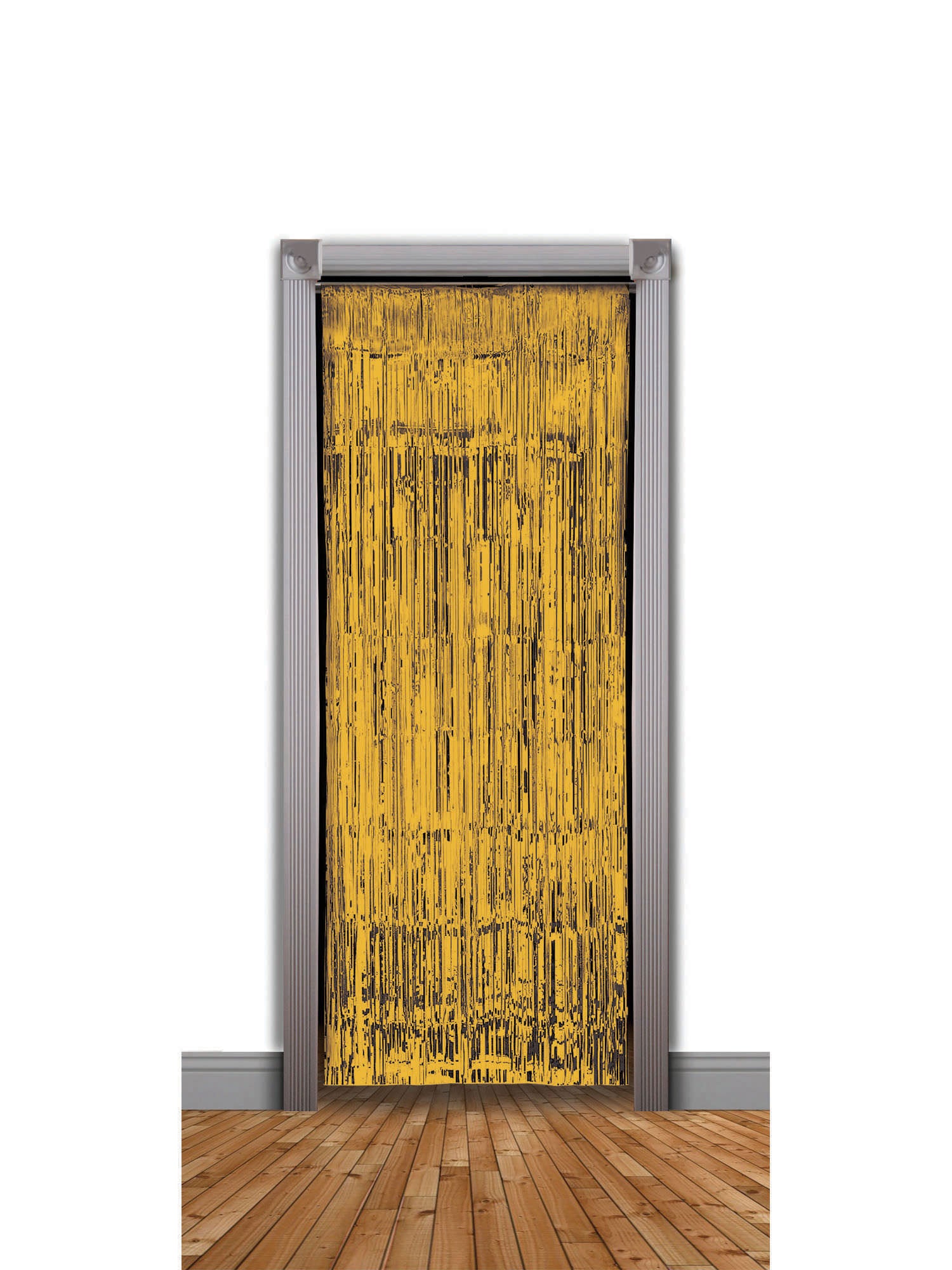 Door Curtain, Gold, Forum, Party, 240 x 94cm, Front