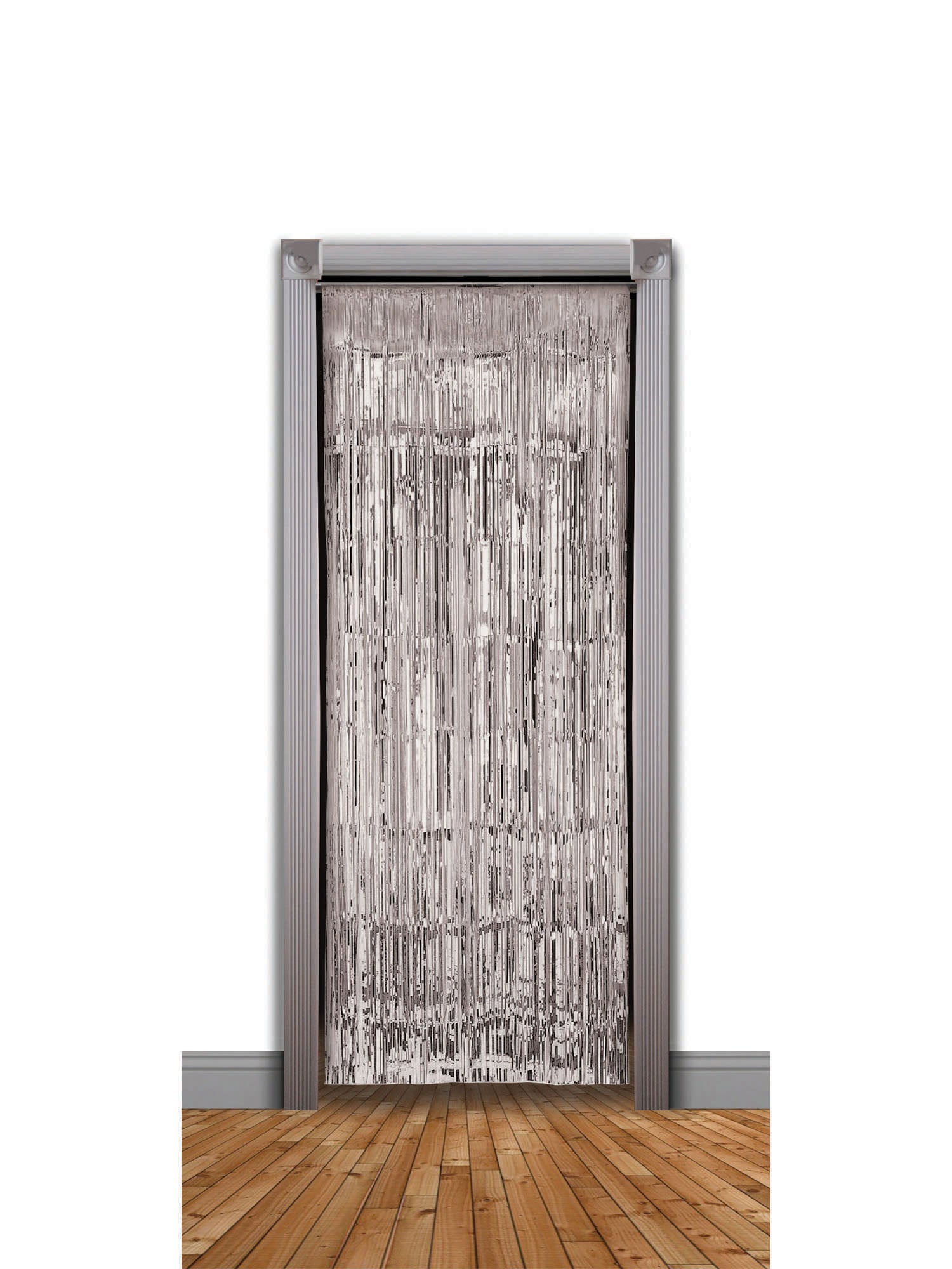 Door Curtain, Silver, Forum, Party, 240 x 94cm, Front