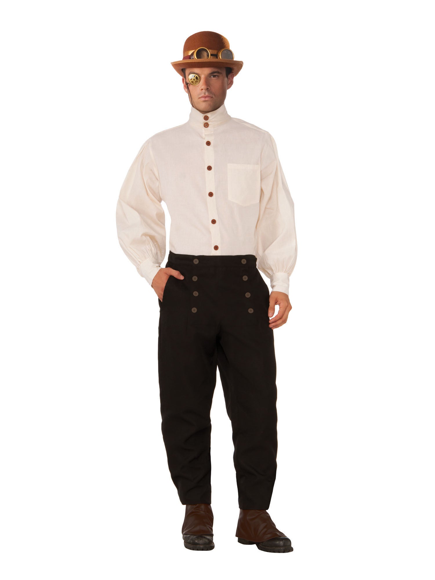 Steampunk, Beige, Generic, Adult Costume, Standard, Front